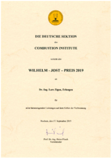Zum Artikel "Wilhelm-Jost-Medaille für PD Dr.-Ing. Lars Zigan"