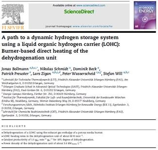 Zum Artikel "Neue Veröffentlichung „Dynamische Dehydrierung von LOHCs durch Verwendung eines Brenners zur Direktbeheizung“"