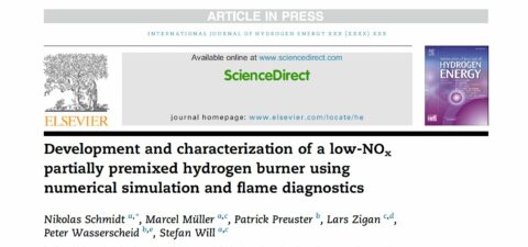 Zum Artikel "Neue Veröffentlichung „Entwicklung und Charakterisierung eines teilvorgemischten Wasserstoffbrenners mit geringer NOx-Emission“"