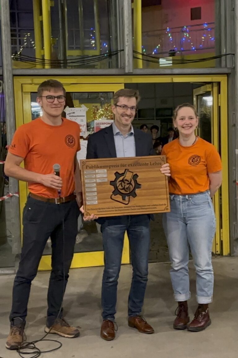 Verleihung des „Publikumspreis für exzellente Lehre“ an Franz Huber