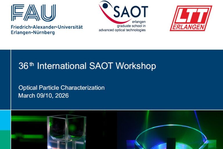 SAOT Workshop „Optical Particle Characterization“